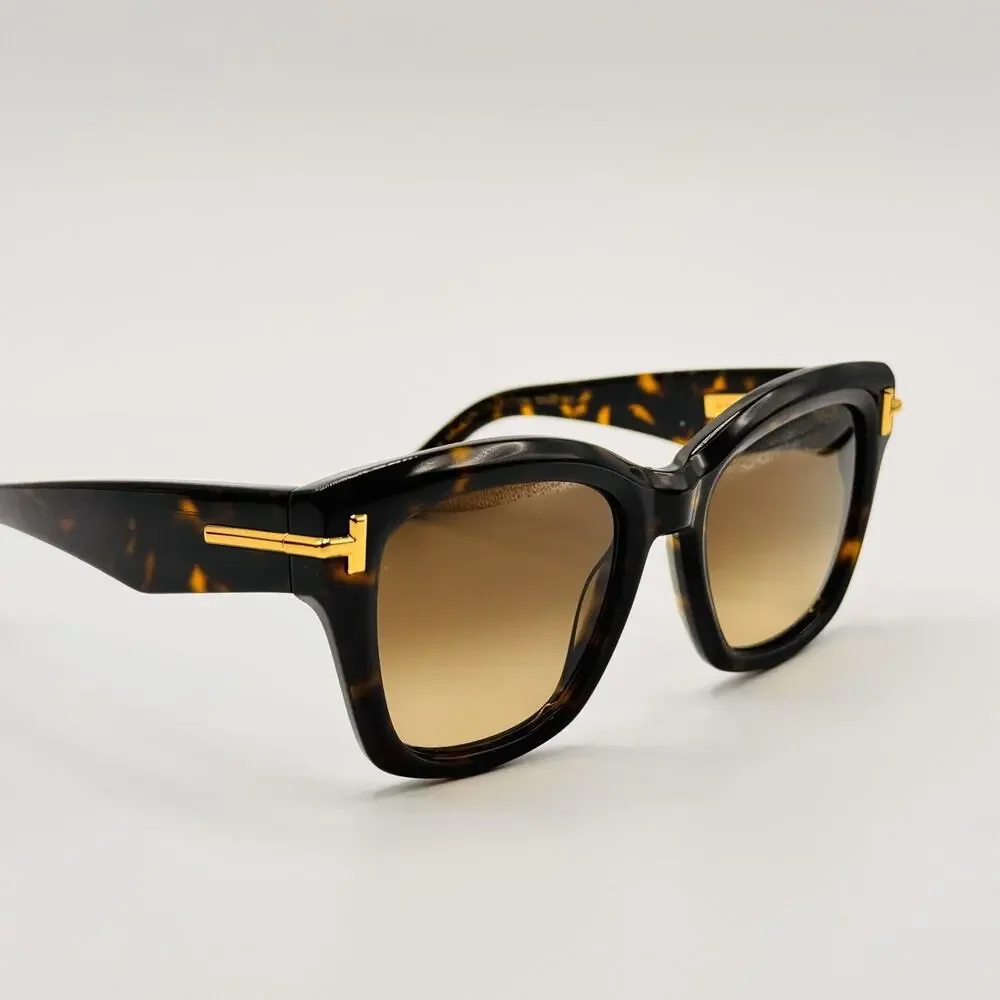 Tom Ford Sunglasses FT1329 52F Havana Butterfly Brown Gradient 53-20-140mm Italy